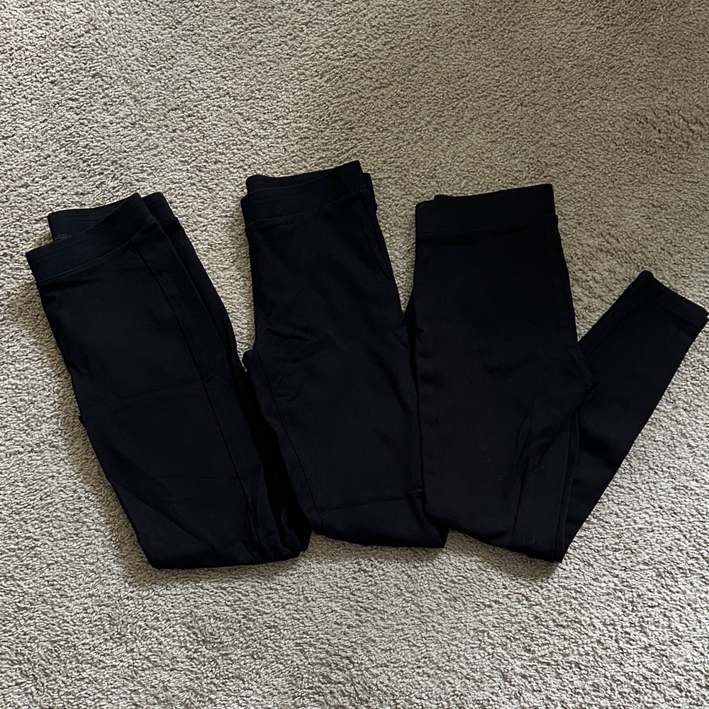 3/$27 Classic Black Leggings